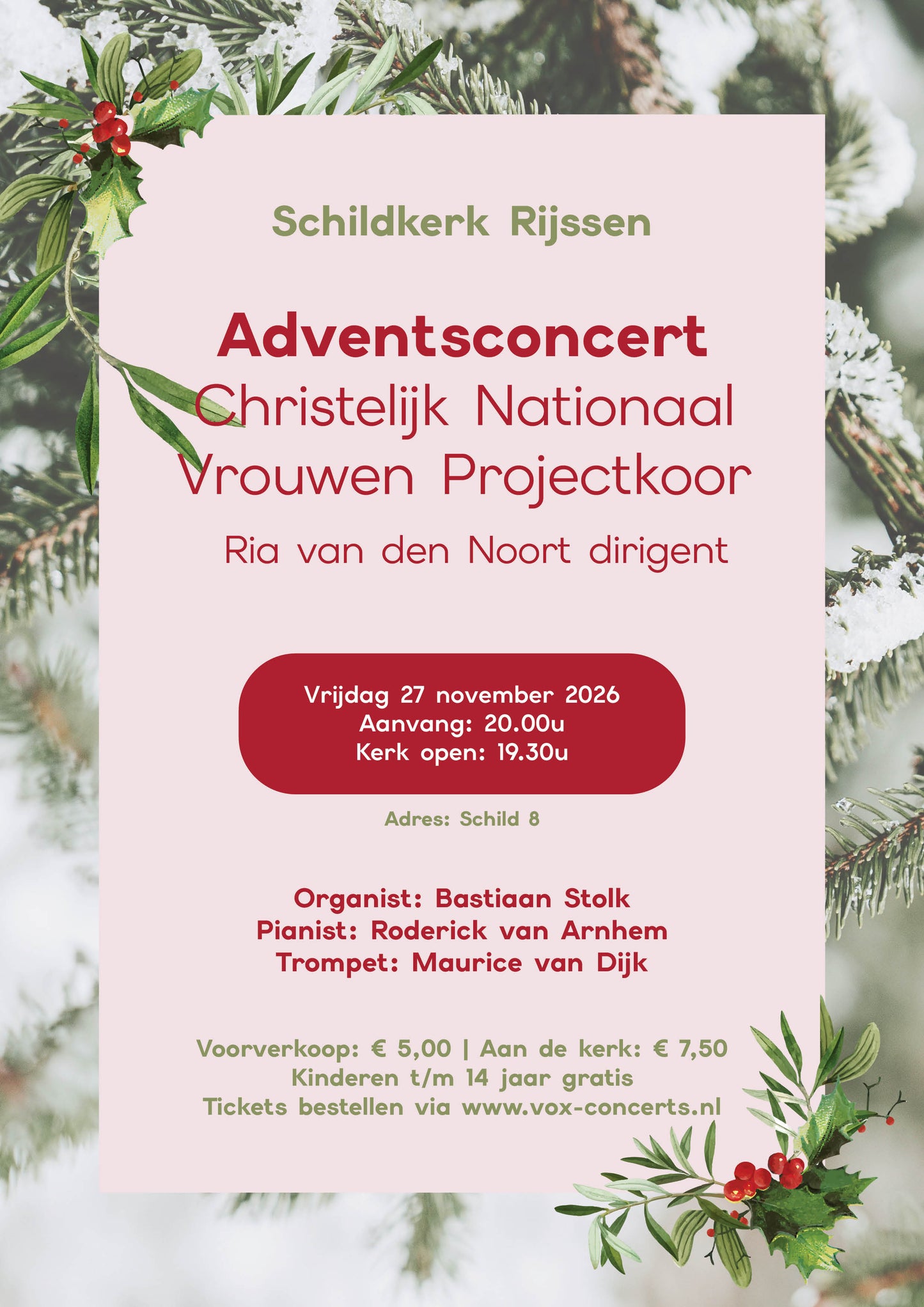 27 november '26 | Adventsconcert Chr. Nationaal Vrouwen Projectkoor