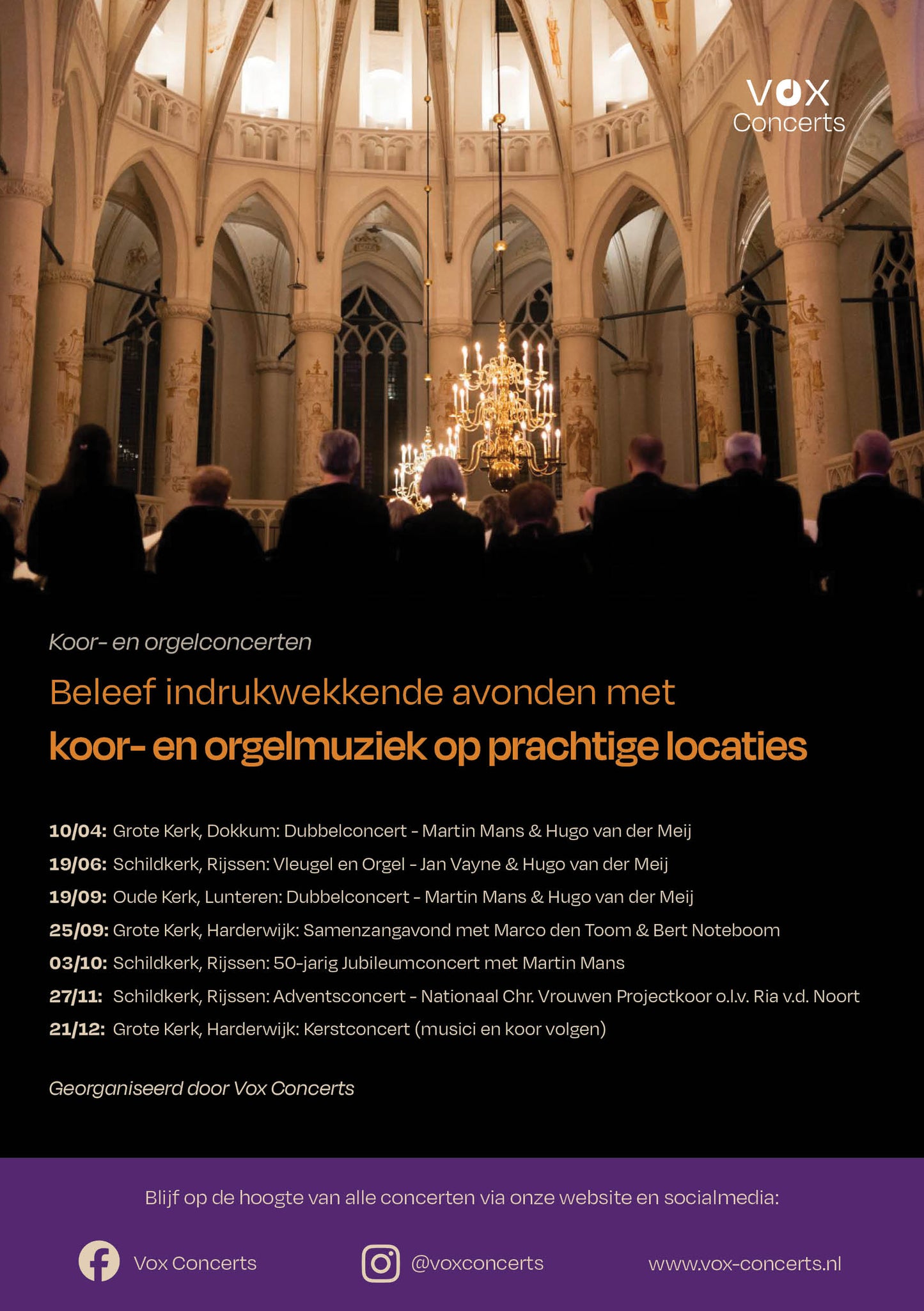 Overzicht van een aantal concerten 2026