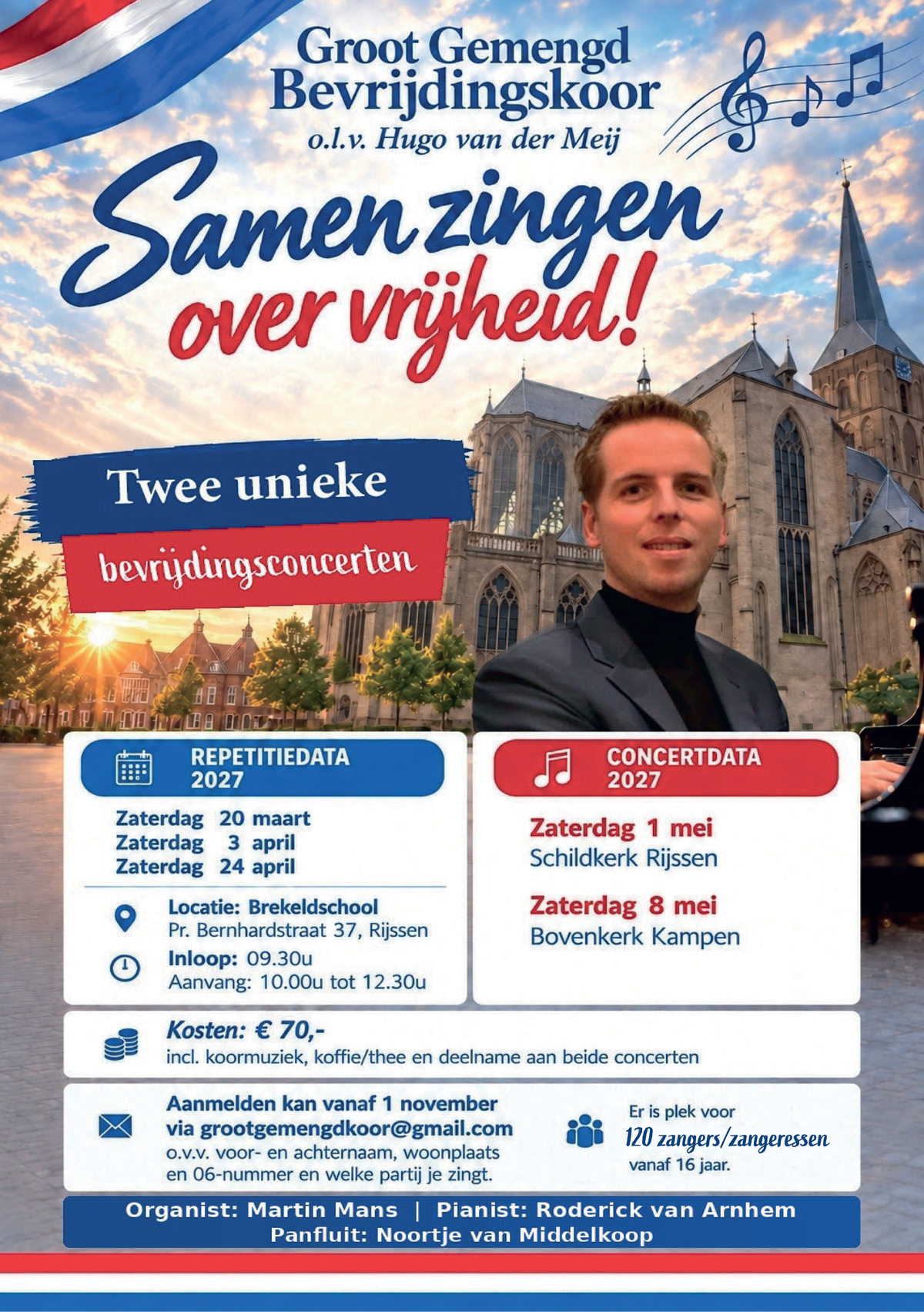 Aanmelden Projectkoor | Groot Gemengd Bevrijdingskoor o.l.v. Hugo van der Meij