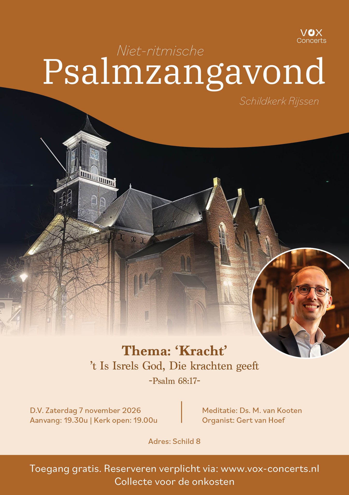 7 november '26 | Niet-ritmische Psalmzangavond in de Schildkerk van Rijssen