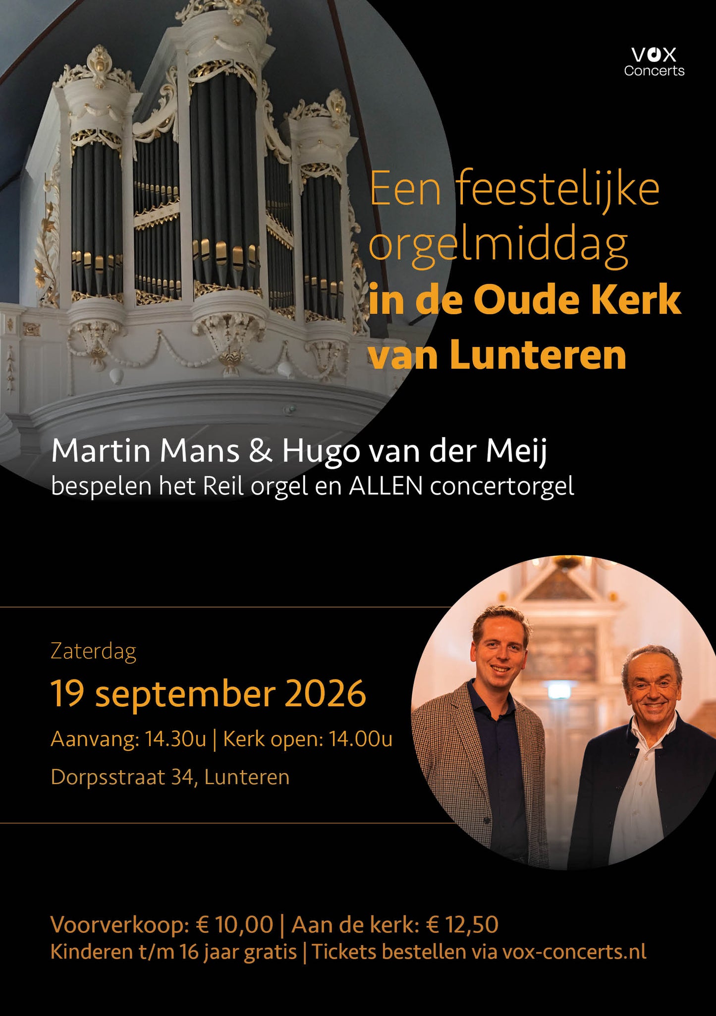 19 september '26 | Een feestelijk orgelconcert in Lunteren