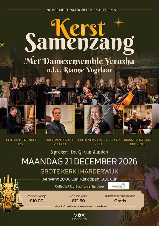 21 december 2026 | Kerstsamenzang met Damesensemble Yerusha | Grote Kerk Harderwijk